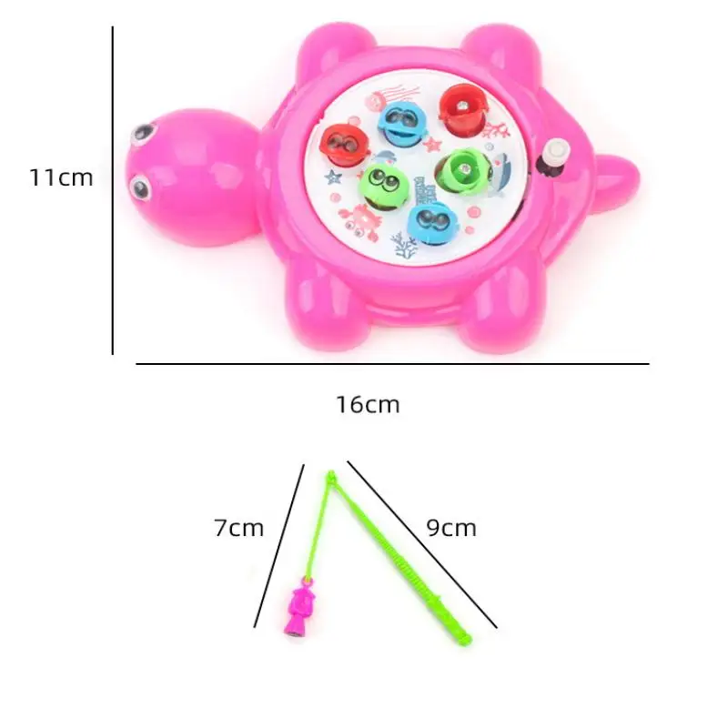 1 Set Children's Chain Up Clockwork Fishing Toy Kit Magnetic Fishing Rod Kids Baby Fishing Educational Puzzle Toys Birthday Gift