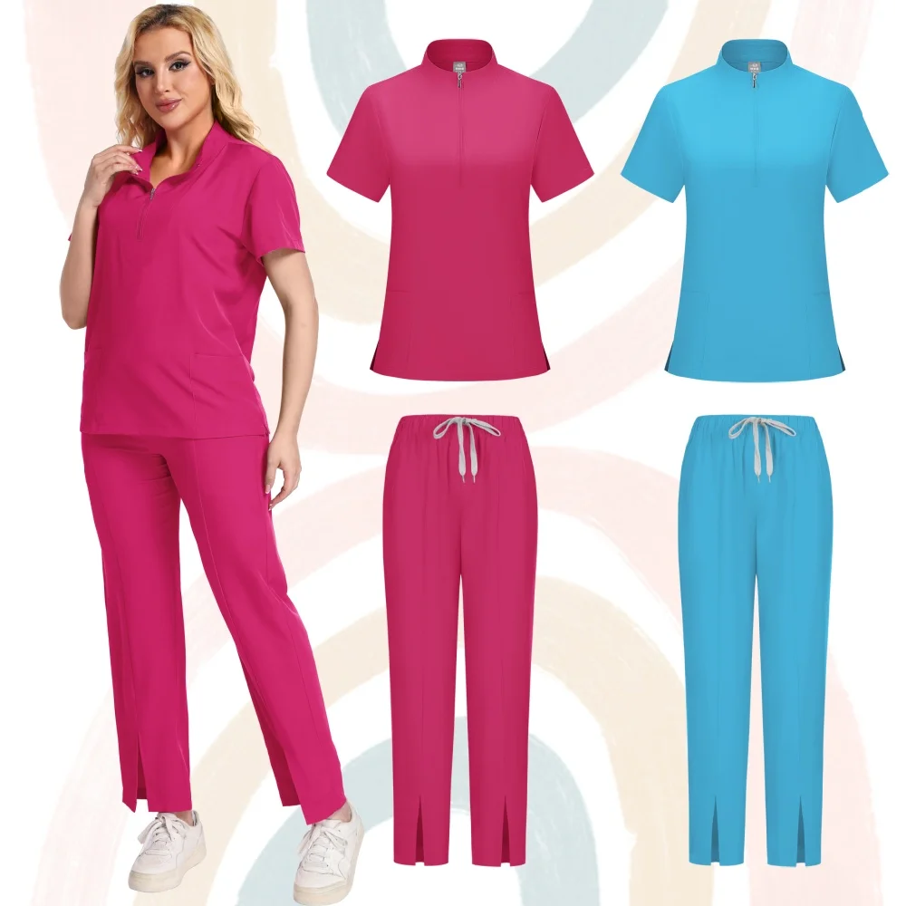 Uniforme chirurgical léger pour femmes et hommes, ensemble médical d'infirmière, vêtements de travail cliniques pour la course, doux et respirant, nouvelle collection