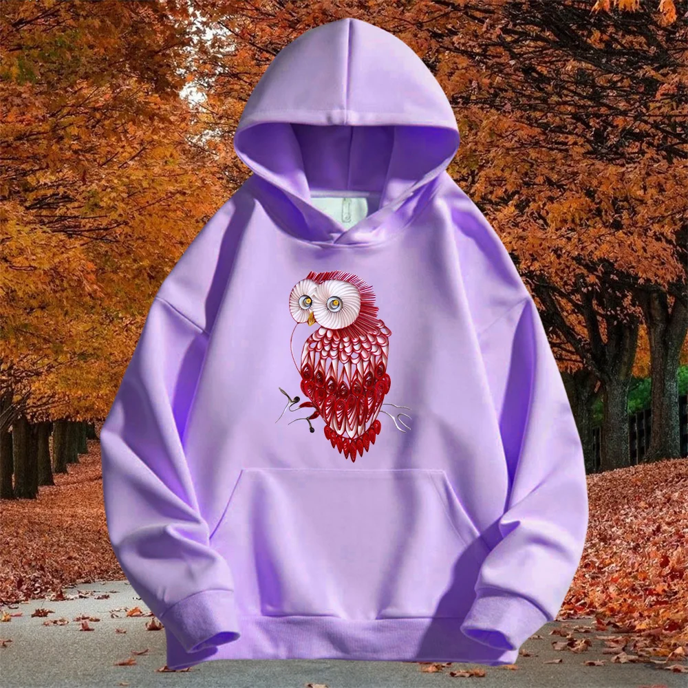 

Men's_women's Top Solid Color Printed Owl Hodie Sweatshirt 2025 Fashion Animal Men's Hoodie Casual Hoodie Sweatshirt 100-4XL
