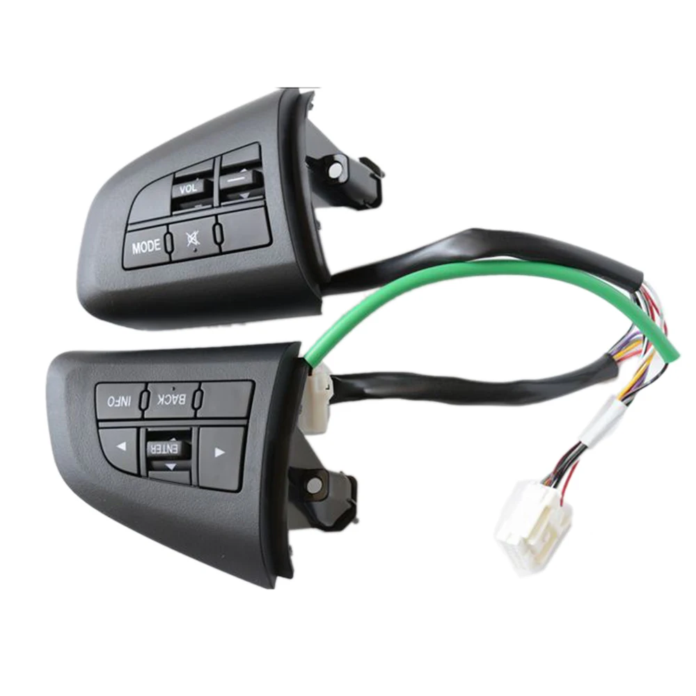 

A90Q-Car Steering Wheel Button Switch Cruise Control Switch Audio Button For Mazda 3 2010 Cx-5 Cx-7