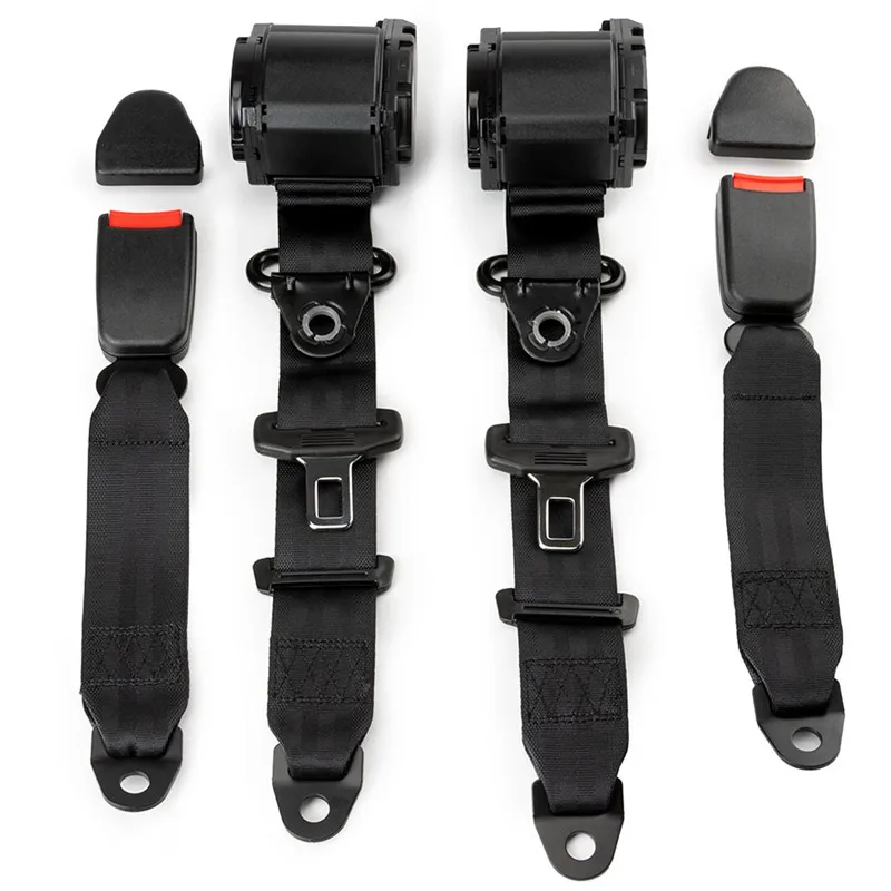 2Set Repair Kit Auto Part Universal 3 Point Retractable Seat Belts 629441 For Jeep CJ YJ Wrangler 1982-1995