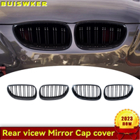Car Front Bumper Grille Kidney Racing Grill Grilles For BMW E60 E61 5 Series 2003-2009 Gloss Black Auto New Double Slat