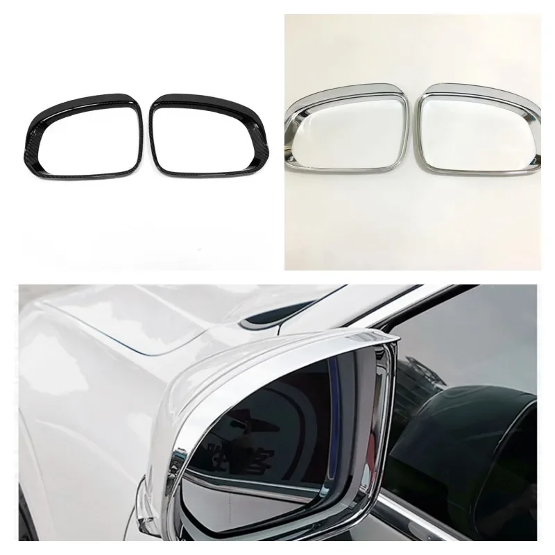 For Volvo XC60 2018 2019 2020 2021 2022 2023 Car Styling Rear View Side Glass Trim Stick Frame Rain Shield Sun Visor Eyebrow