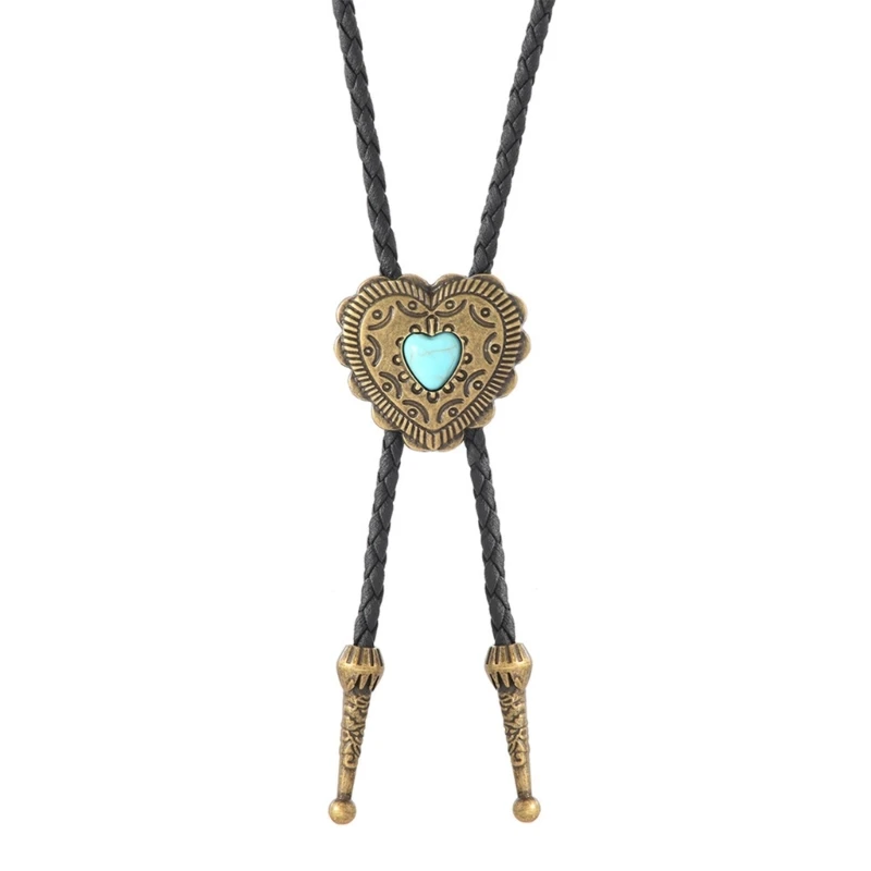 الشرير مزين Shoestring ربطة العنق بولو التعادل الغربية رعاة البقر قلادة التبعي