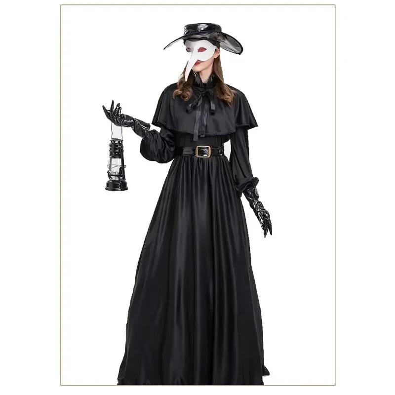 2025 جديد زوجين الطاعون الطبيب الظلام الزنزانة بطل فستان الطيور الفم فتاة العصور الوسطى الشرير نمط زي لعب الأدوار ❤ ❤   $zz