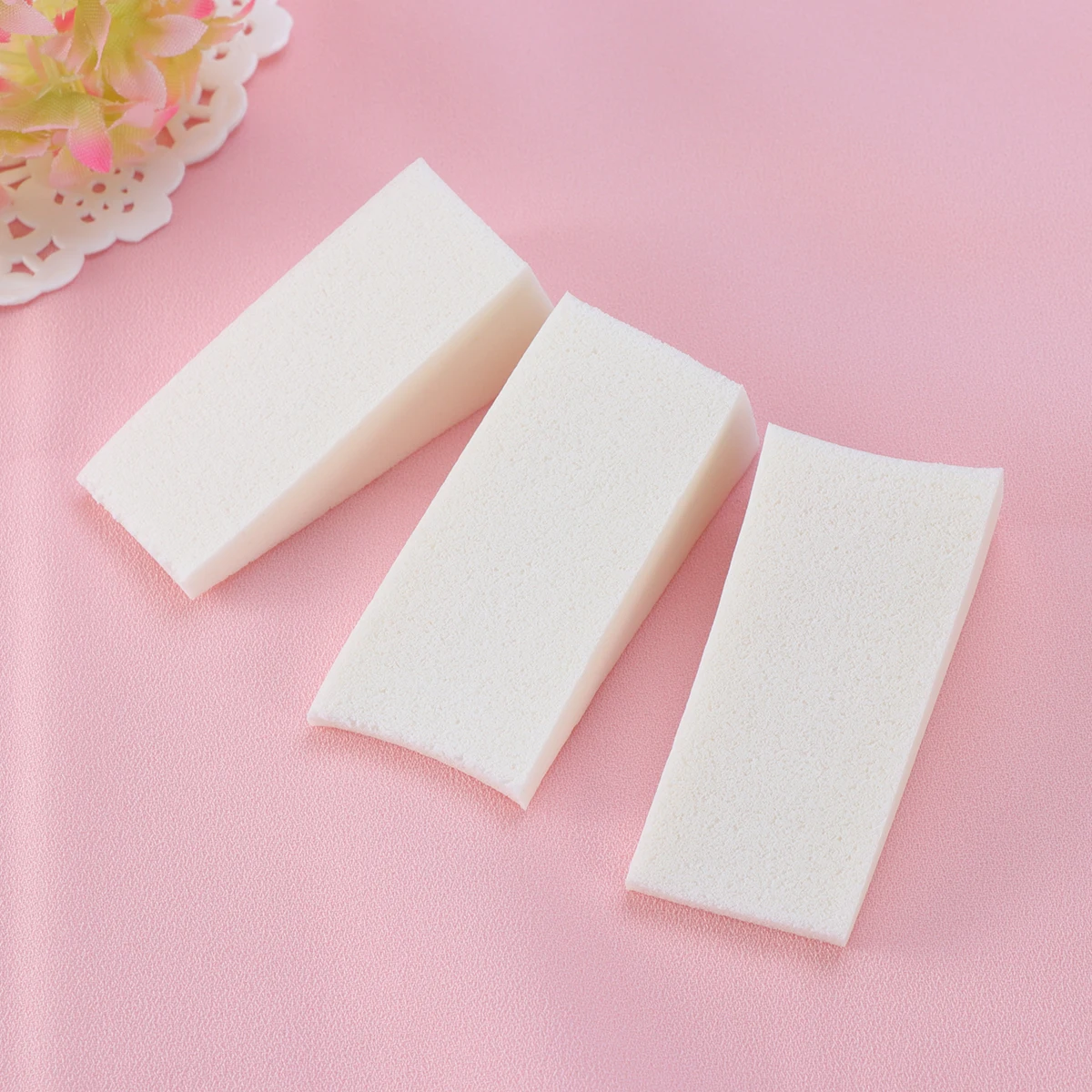 12pcs 화이트 삼각형 네일 스폰지 50X25Mm 컬러 페이드 매니큐어 페디큐어 그라디언트 스폰지 매니큐어 컬러 애플리케이터