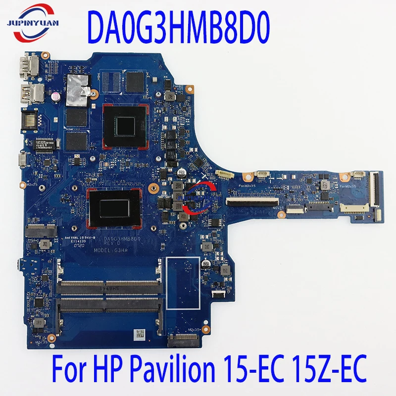 

DA0G3HMB8D0 G3HA Motherboard For HP Pavilion 15-EC 15Z-EC Laptop Motherboard Mainboard R5-3550H R7-3750H CPU GPU:GTX1050 DDR4