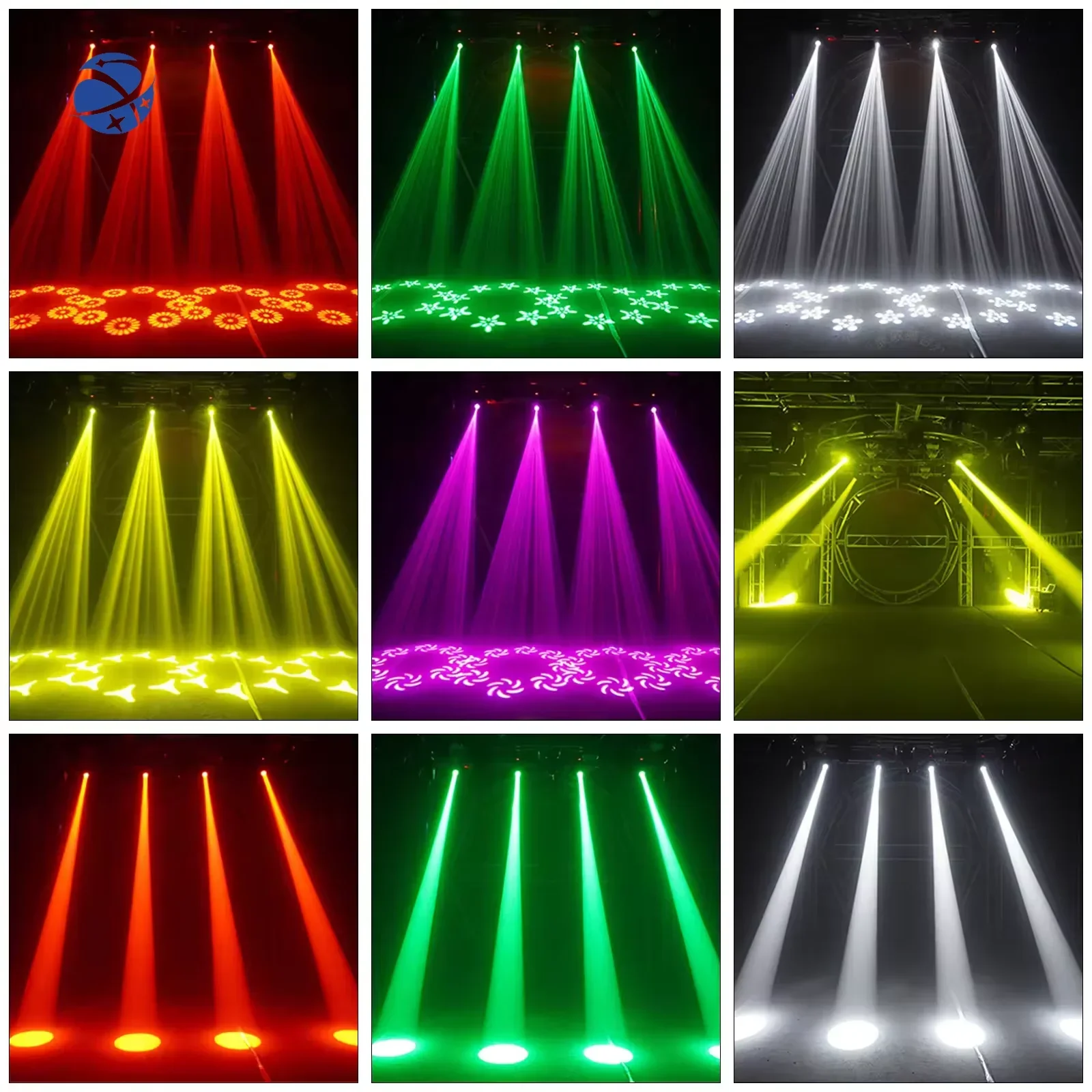 Mini Sharpy Beam Colorato Led Moving Head Light Faretto Smart Remote Control Bar Feste di Compleanno Club Fascio Luci da Palcoscenico