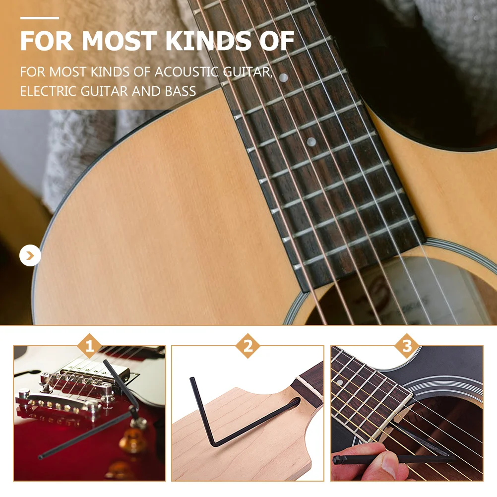 

Guitar Neck Wrench Black Truss Rod Tool For Bass Repair Metal Hex Nut Adjuster Instrument Accessory