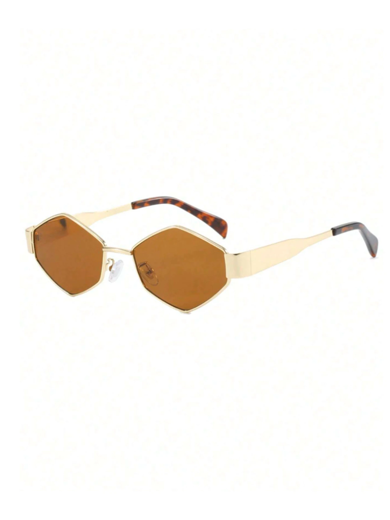 1 x modische Rautenrahmen-Brille, geeignet für jede Gesichtsform, perfekt für Partys, Weihnachtsgeschenke, Unisex – Detail 5