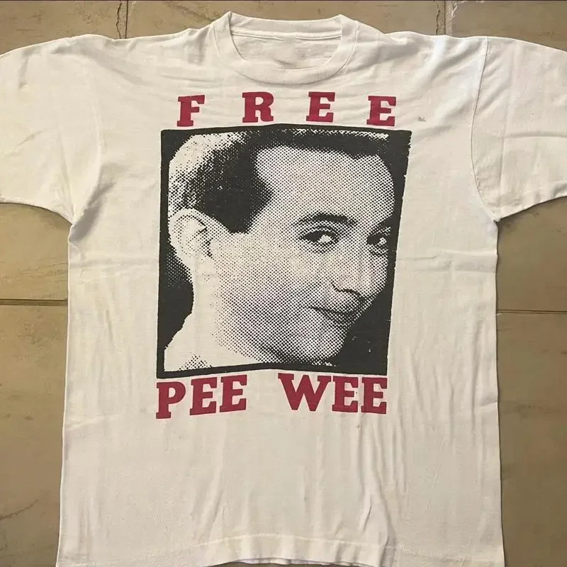 Pee Wee Herman Reprint T Shirt Free White S 4Xl