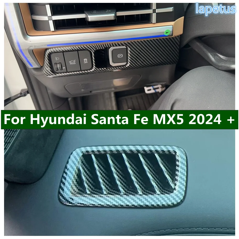 

Car Side Air Conditioning Vent AC Outlet Head Light Lamp Control Switch Button Cover Trim Fit For Hyundai Santa Fe MX5 2024 2025