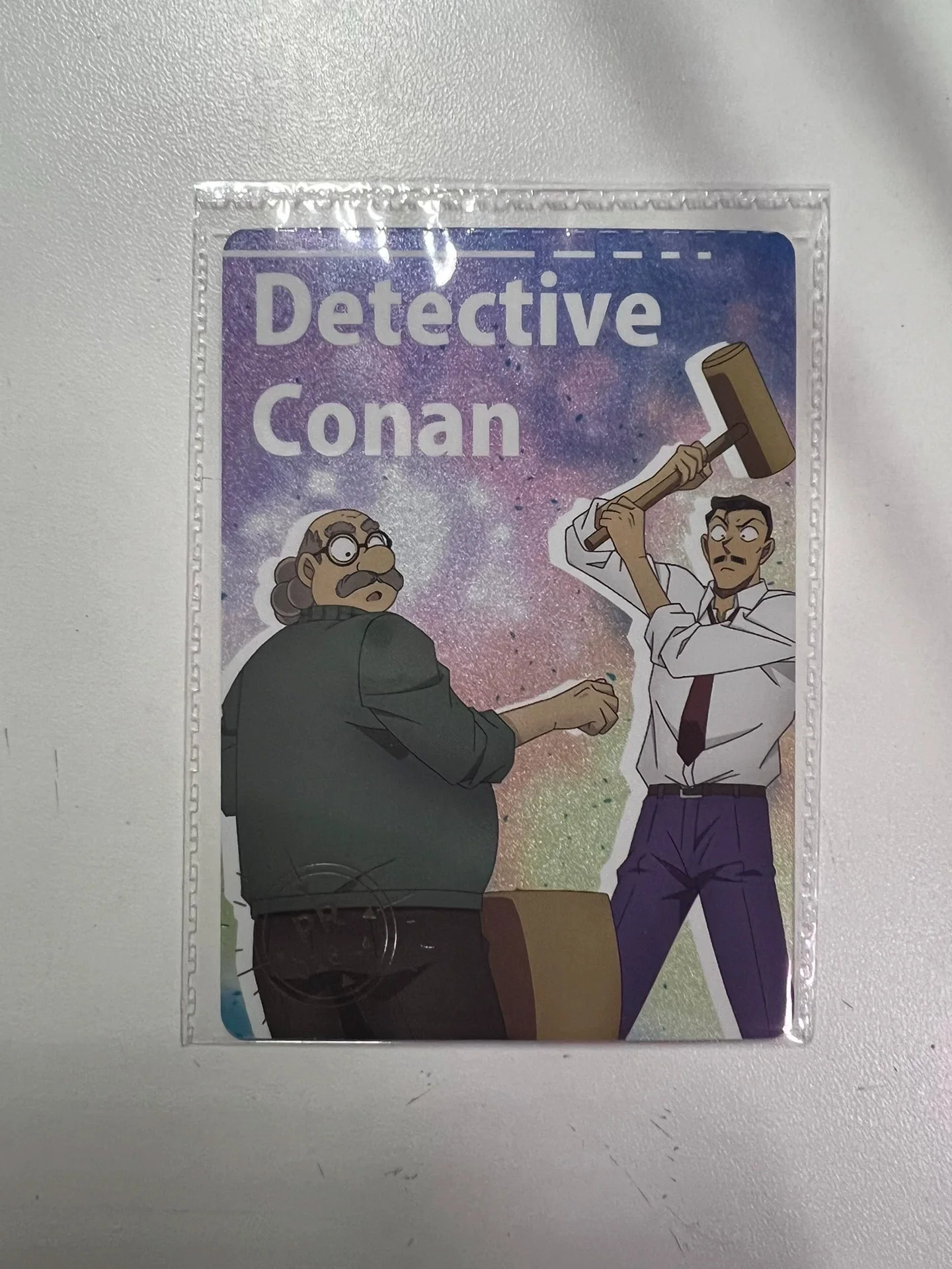 

Detective Conan Classic Character Confrontation Scene Collectible Card: Megure Jūzō and Suzuki Shirō in the Same Frame PR-018