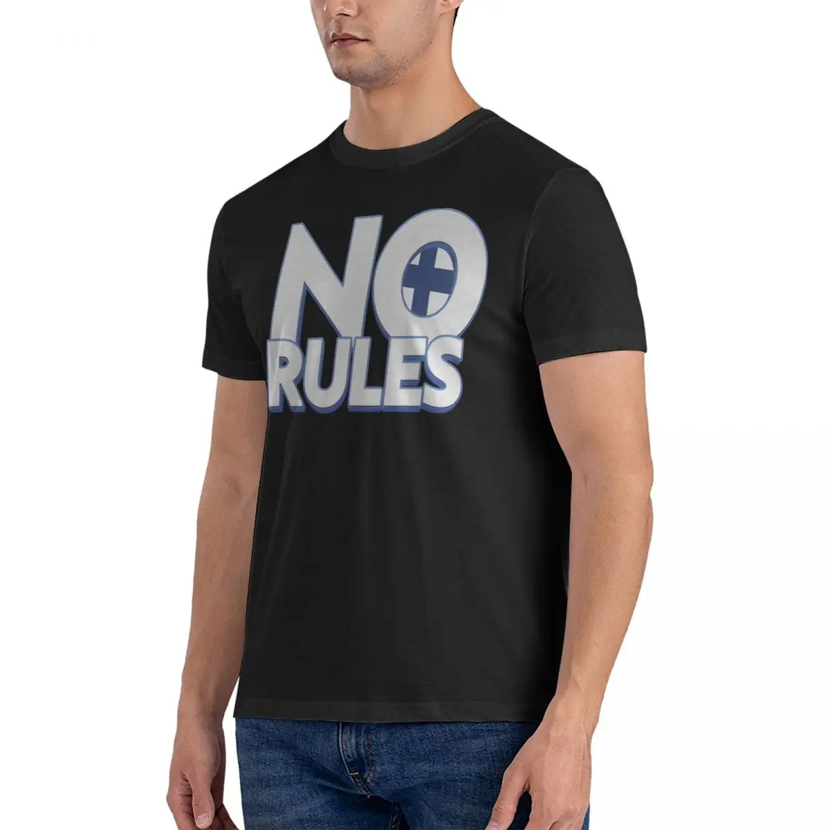 No Rules Finland - Eurovision 2024 - 4 Men T Shirts Windows95man Novelty Tee Shirt Short Sleeve O Neck T-Shirts Cotton Graphic