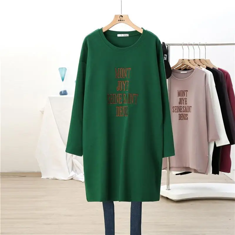 2023 Autumn and Winter Women\'s Pullover Round Neck Patchwork Embroidery Loose Bottom Fashion Casual Elegant Long Sleeve Tops