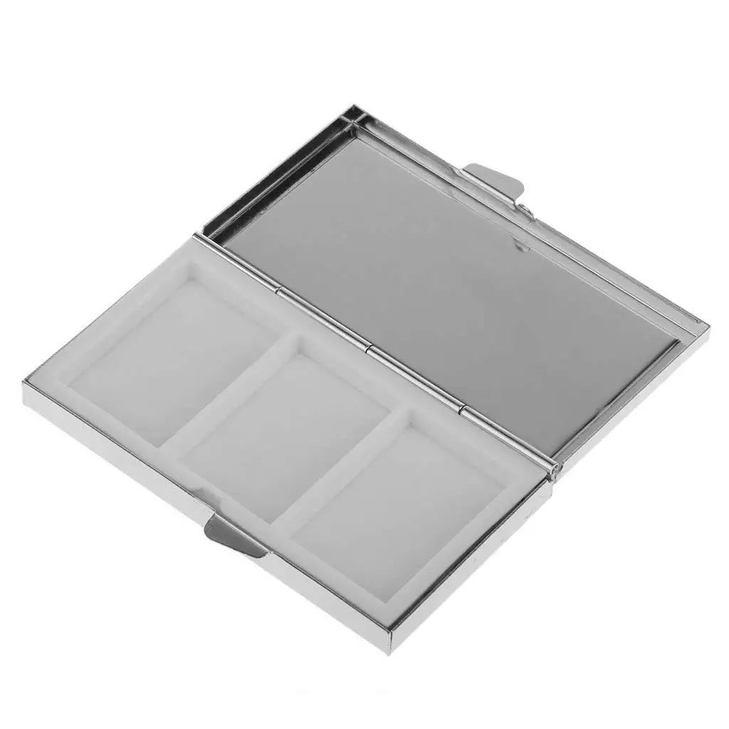 T36C Mini Travel Metal Pill Box Medicine Organizer Container Tray Box Case Storage 3 Slot