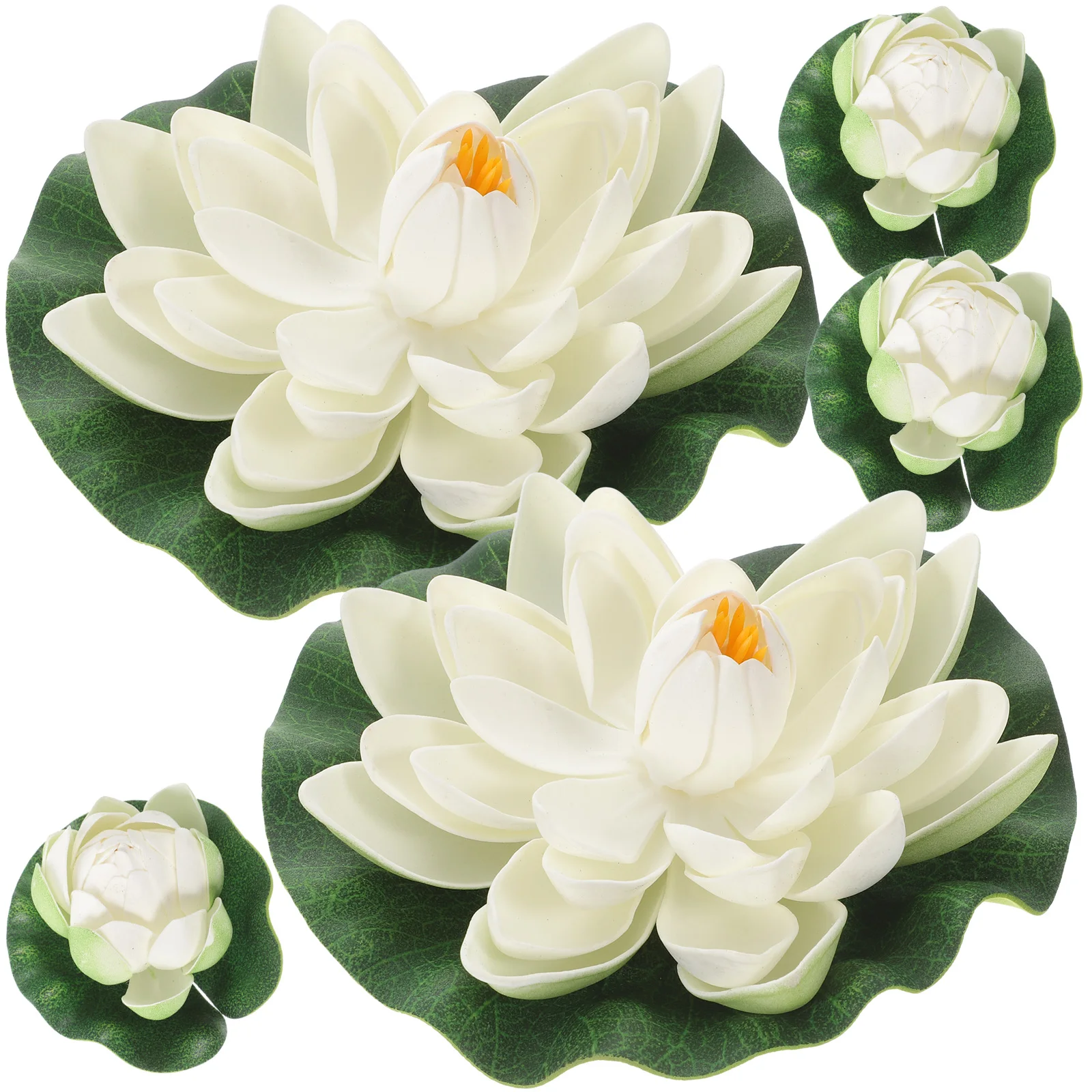 

Simulated Lotus Leaf Water Lily Aquatic Plants Pool Decorations Outdoor Flower Pond False Lillies for Fish Aquarium