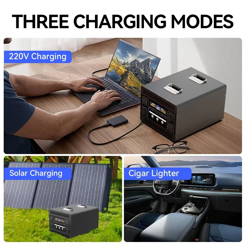 Unique Promotional Wholesale 2000W Big Size Built in BMS Adjustable Cycles Solar Generator Portable Power Station for Eu