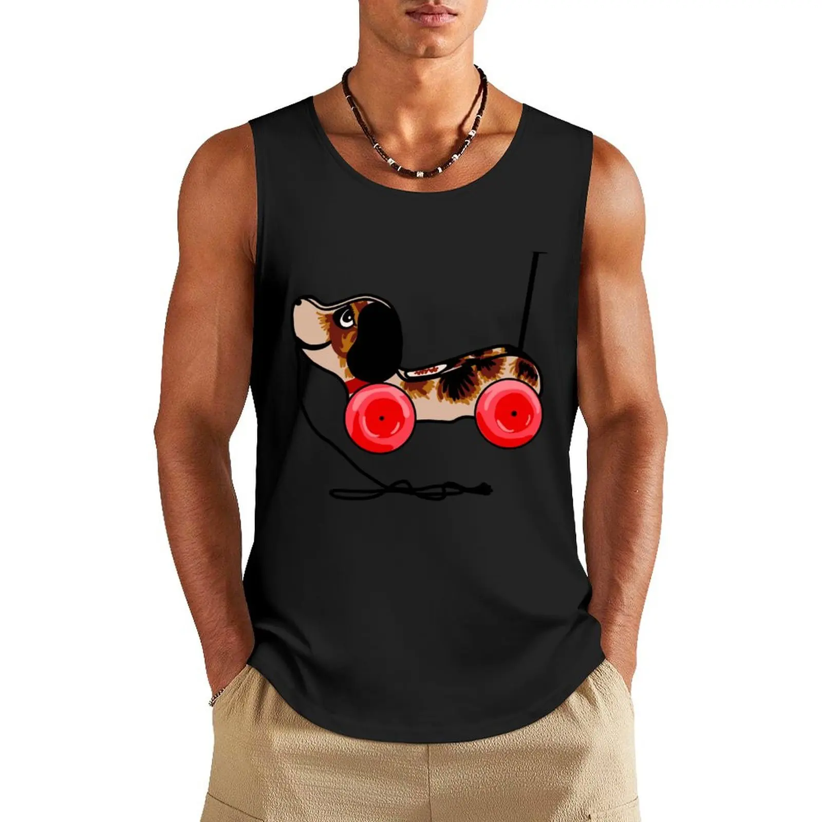 

Vintage FP Dog Pull Toy Tank Top running shirt underwear gym clothing
