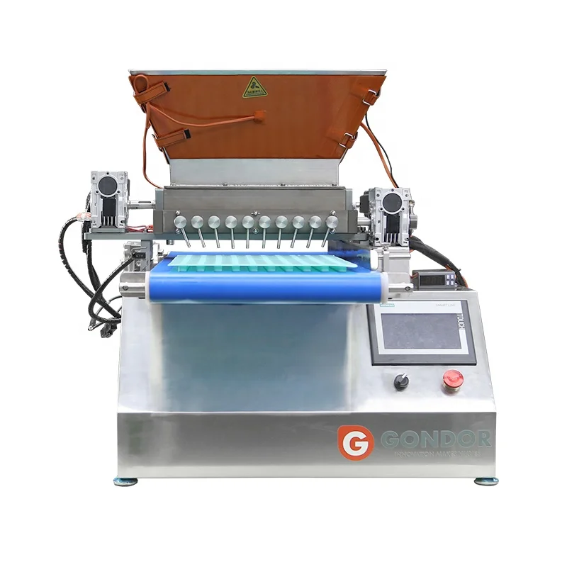 Desk Top 20 Kg 150kg Per Hour Small Soft Jelly Ball Toffee Make Form Maker Gummy Candy Lollipop Machine