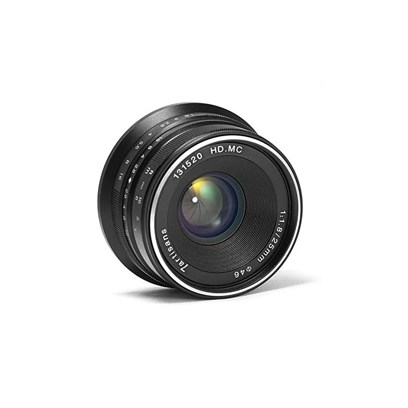 

7artisans 25mm F1.8 APS-C Manual Focus Fixed Lens Compatible with Fujifilm Fuji Cameras X-A1 X-A10 X-A2 X-A3 X-at X-M1 XM2 X-T1