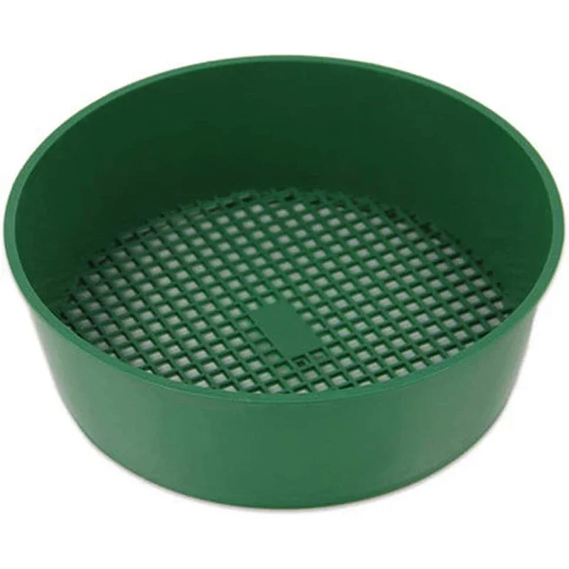 Gardening Sieve Green Plastic Mesh Gardening Tools Balcony Garden Planting Filter Light Earth Stone Fine Mesh Screen Accessories