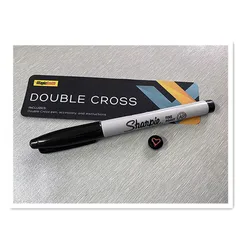 Double Cross by Mark Southworth (1 X Stamper + 1 Heart Stamper) Magic Tricks Magician Close Up Illusions Gimmick Mentalism Toys