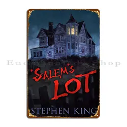 Salems Lot Stephen King Metal Signs Garage Custom Vintage Decoration Club Tin Sign Poster