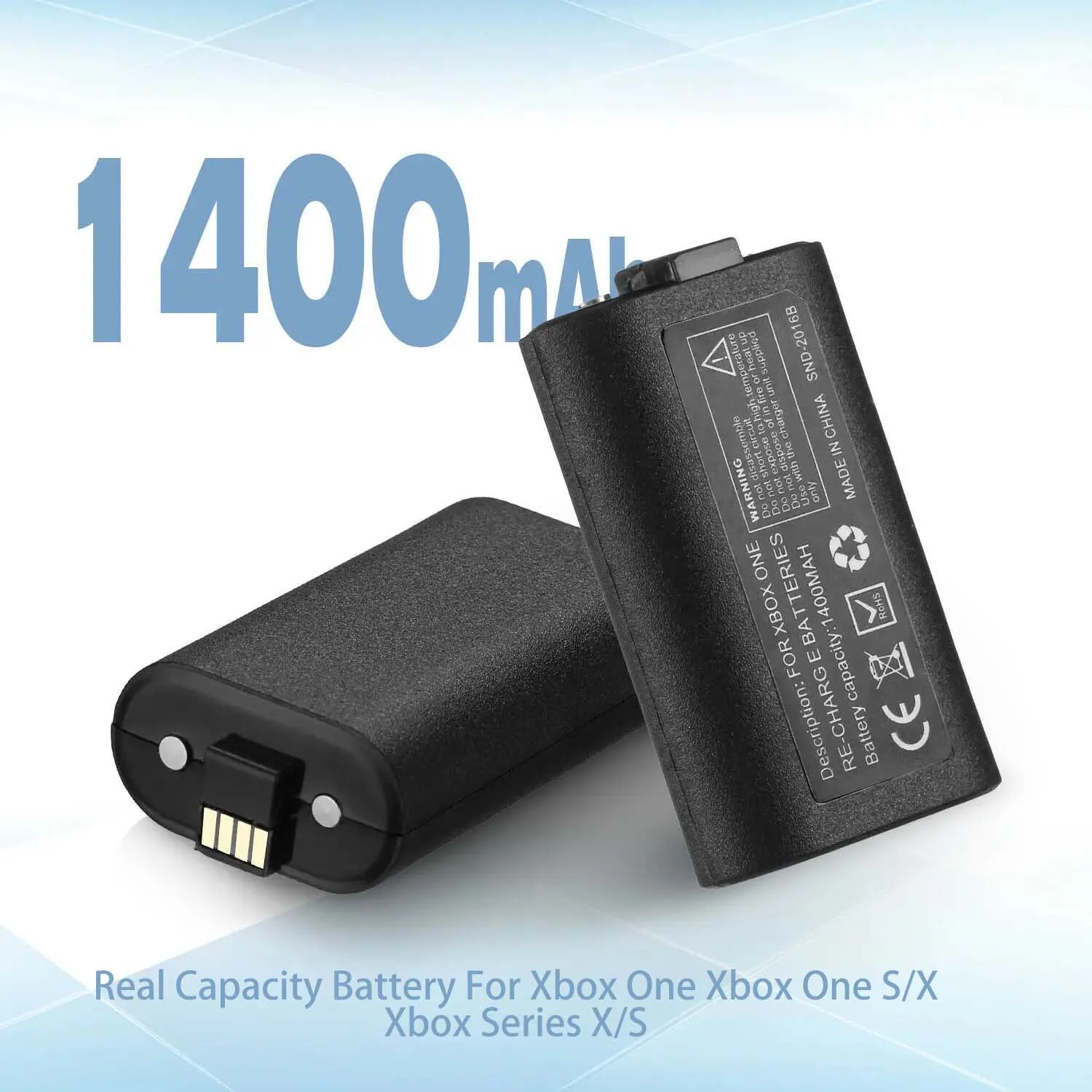 For XBox Series S X Xbox One S X Controller Built-in Battery 1400mAh Rechargeable Battery Gamepad Game Console Accessories