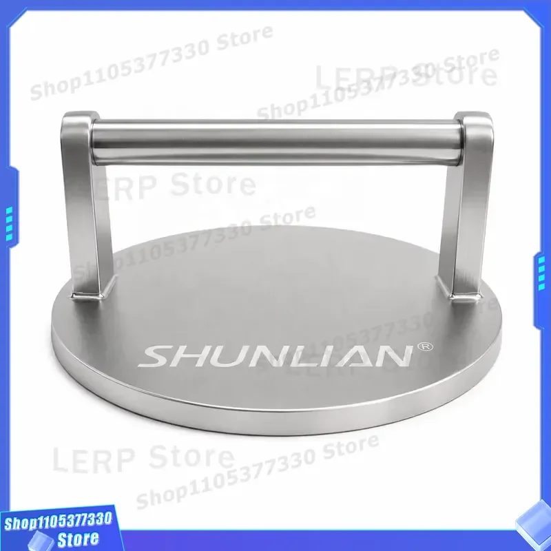 Heavy Duty SS304 Mirror Polished 5.9 Inch Burger Press for Frying Pan Kitchen Tool Stainless Steel Meat Patty Maker Hamburger