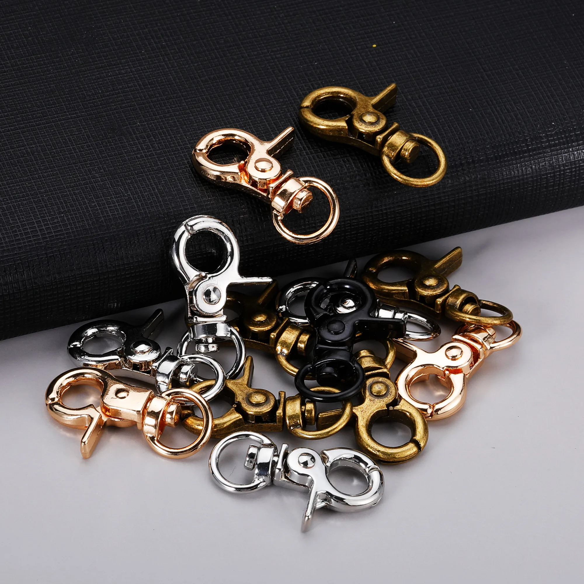 5pcs Trigger Clips Swivel Bolt Snap Hook Lobster Clasps for Leather Craft Bag Strap Belt Webbing Pet Dog Rope Leashes Wholesale