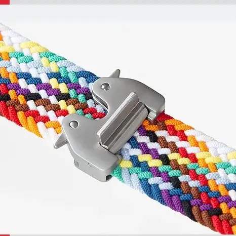 Parachute buckle woven elastic nylon strap woven watchband For Google Pixel Watch4 3 45mm band nylon Strap Google Smart Watch1/2