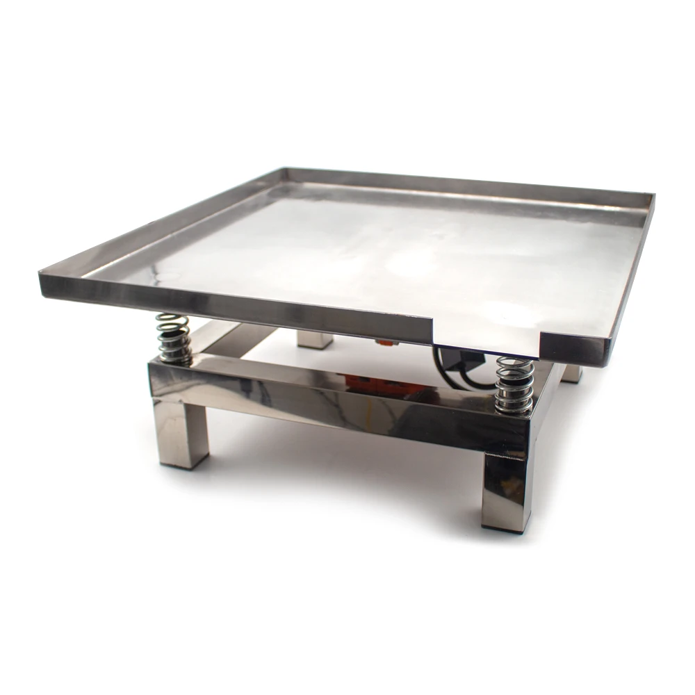 50X50ซม.คอนกรีตสั่นตารางการสั่นสะเทือน Test Bench Test บล็อกการสั่นสะเทือนแพลตฟอร์มสแตนเลสมินิสั่นสะเทือนตาราง