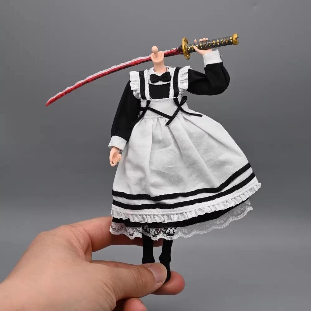 

Snail 1/12 Soldier BJD Doll Clothes Machine Girl Long Style Maid Outfit Skirt Model Fit 6'' Action Figure Body In Stock