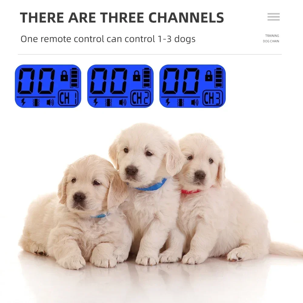 

Тренажер для собак с дистанционным управлением 800 м и вибрацией, электрический ошейник для дрессировки собак IP67, водонепроницаемый светодиодный дисплей, ошейники с защитой от лая