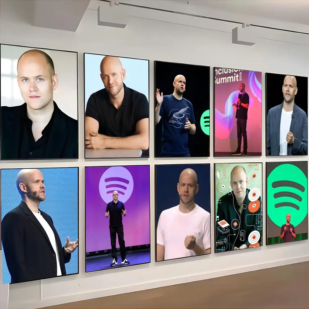 D-Daniel Ek Poster retro poster art living room decoration