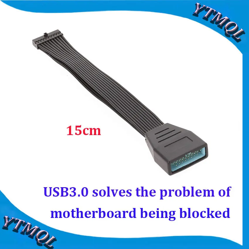 1 peça placa base con cabo de conexión de conversão, placa base com usb3.0, 19 pinos, 20 pinos, fêmea a usb 3,0, 19p, 20 pinos