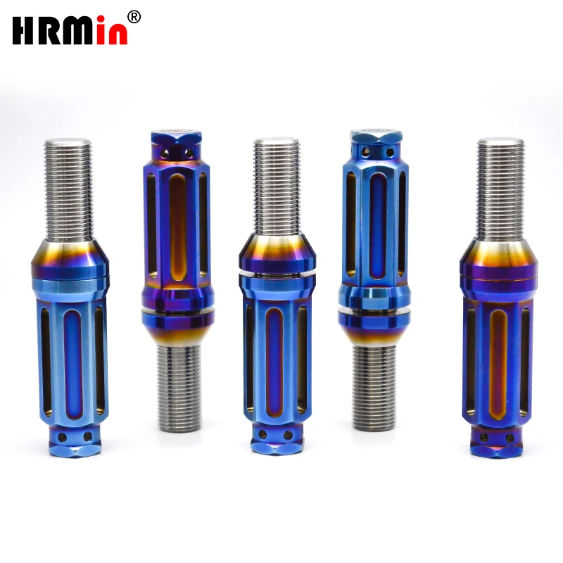 HRMinTi6al4v M14*1.25/M12*1.5mm Gr.5 titanium bolt Factory Cone seat Long head wheel bolt hub bolt 20ps For BMW