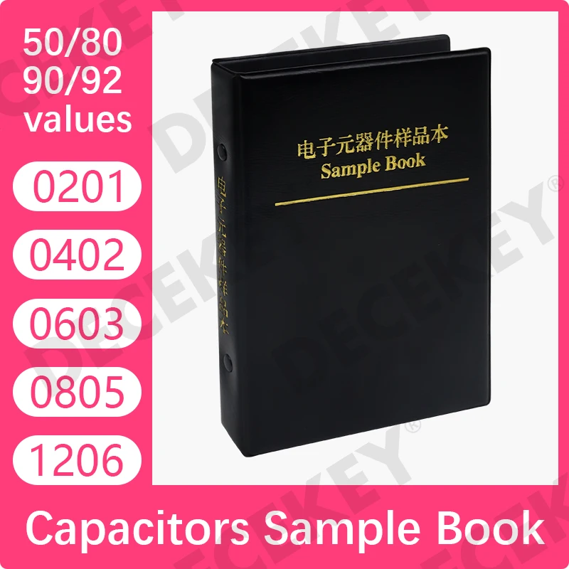 0201 0402 0603 0805 0402 SMD Chip capacitor kit capacitor sample book 38~92Value 950PCS~4600PCS 10uf 10nf 10pf 1nf 10nf 100nf