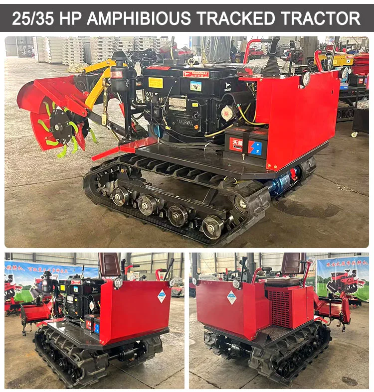 Mini trattore cingolato alimentato a diesel con timone rotativo a prezzo di fabbrica