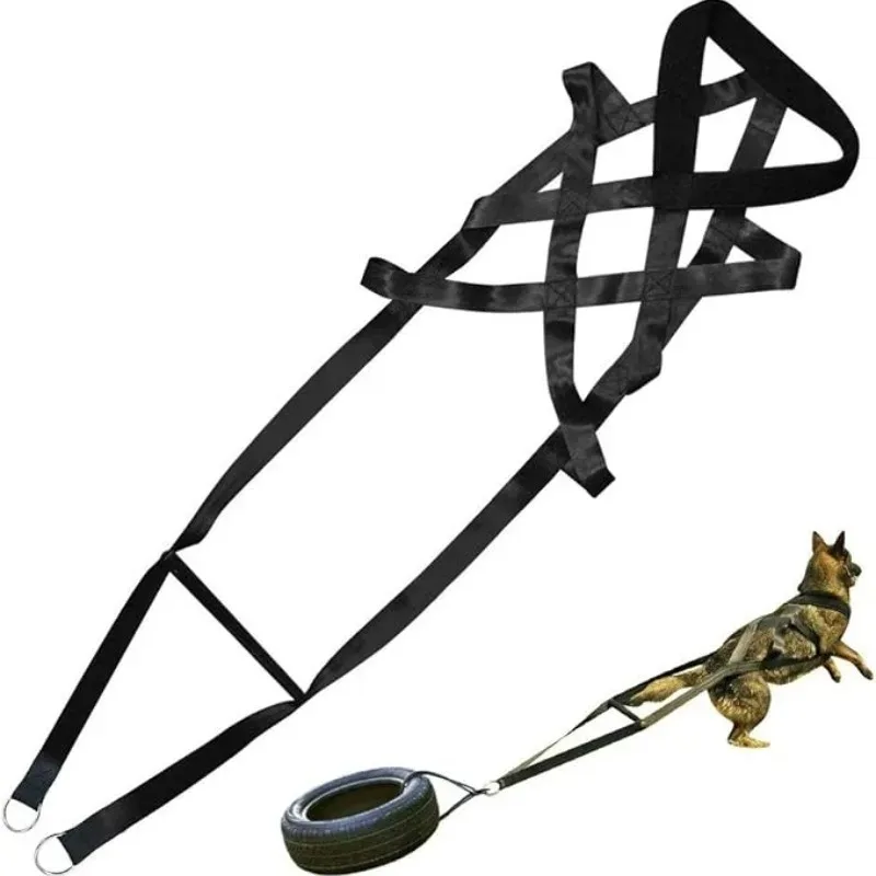 

Factory Wholesale Adjustable Durable Dog Tactical Weight Vest Harness and Leash Set Large Dog Training Supplies