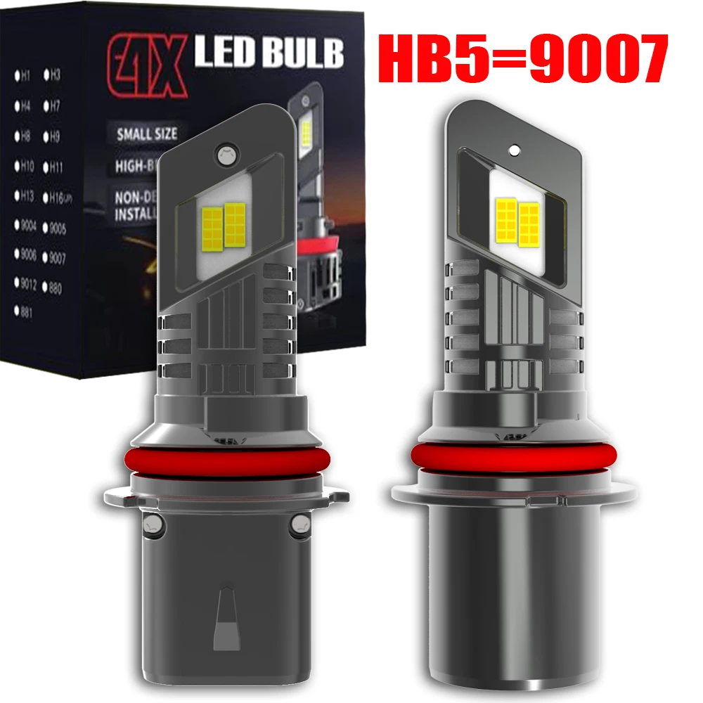 

2pcs HB5 9007 PX29t Led Headlight High Power Car Turbo Diode Bulb White Moto Fog Lamp Canbus Powerful Light No Adapter Required