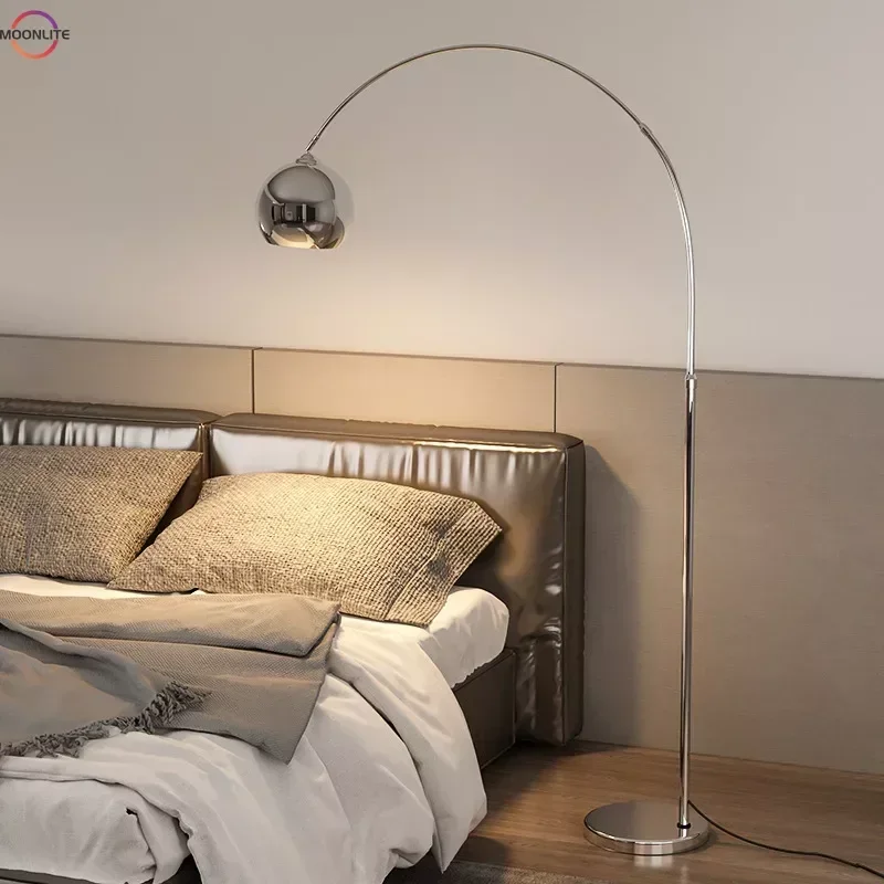 LED Vissen Vloerlamp Nordic Vissen Lamp Naast De Woonkamer Bank Chroom/goud/zwart Designer Luxe Creatieve Vloerlamp