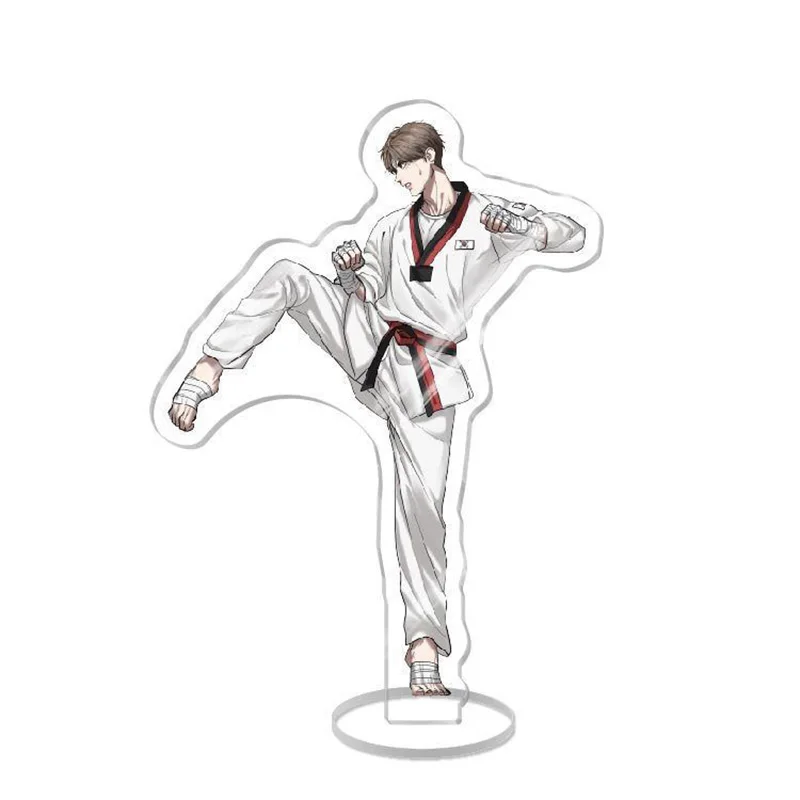 الإملائي دعني هناك الكورية Manwha الاكريليك الشكل كيم دان الجملة المفاتيح هدية صديق حامل نموذج لوحة الكرتون شارة