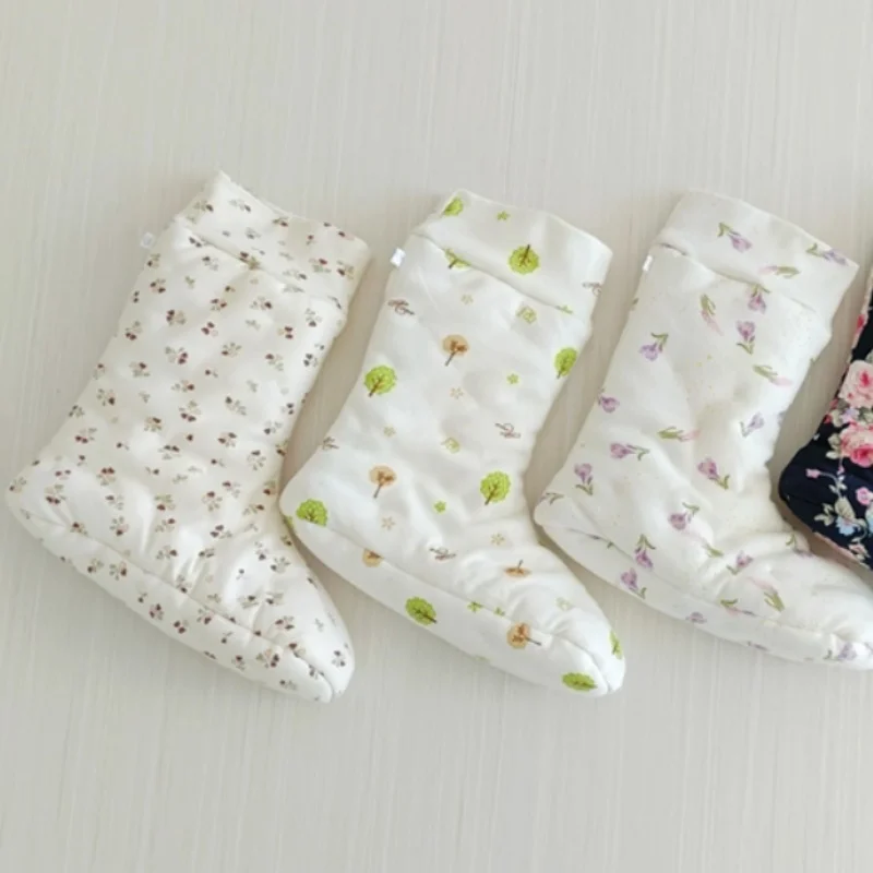 

1 pair Handmade Adult Baby Cotton Socks Couple Cute Print Thickened Cotton Socks ABDL Keep Warm Socks Mens Womens Foot Covers﻿