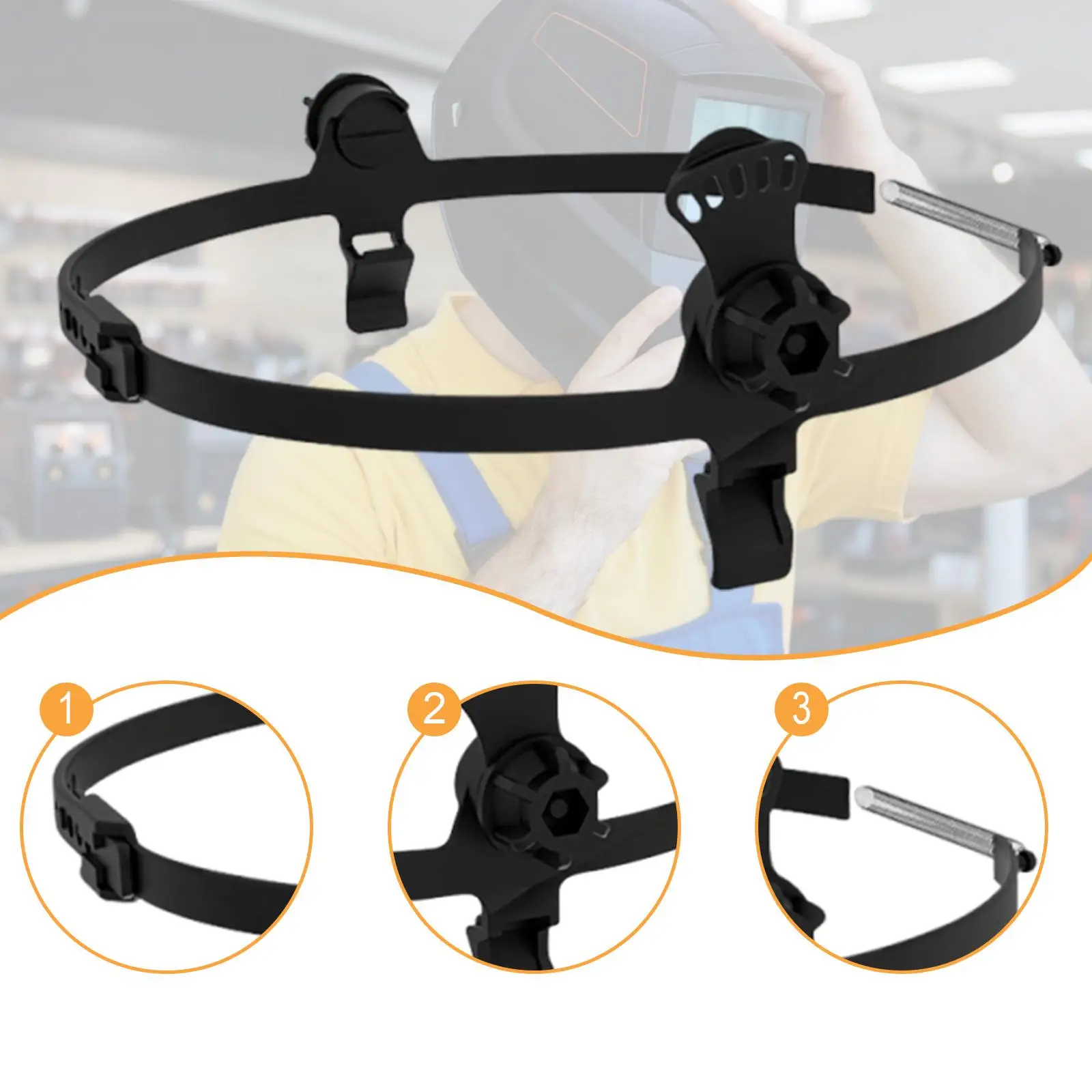 

Адаптер для сварочной маски: регулируемый нейлоновый ремешок для защиты лица сварщика