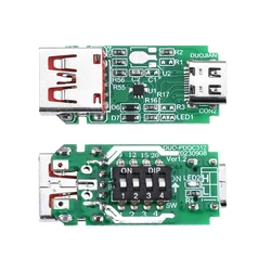 Type-C USB-C PD2.0 3.0 QC 2.0 3.0 to DC Decoy Fast Charge Trigger Polling Detector Module 20V/5A Five Speed SwitchingPower
