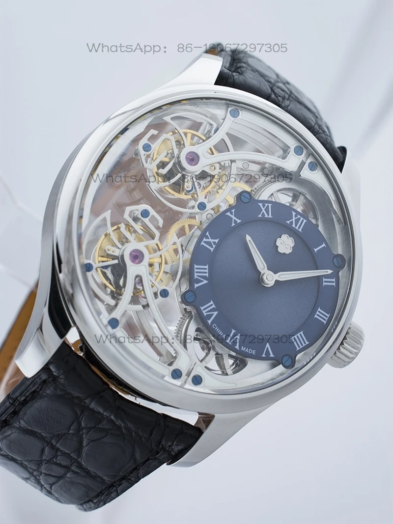 

The 2026 cherry blossom watch is suitable for men to wear at night with front and rear dual tourbillon flight suspension,