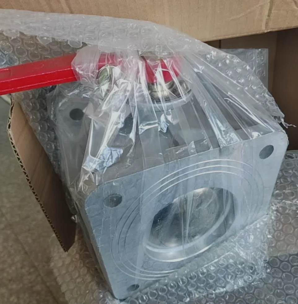 Square Aluminum Alloy Straight Ball Valve Water Pipeline Fitting Sprinkler Sewage Suction Truck Accessory