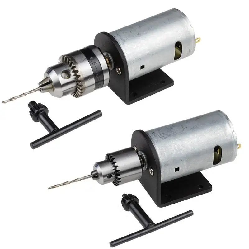 

1 комплект для фрезерного и сверлильного станка 555, двигатель постоянного тока, миниатюрный ручной сверлильный патрон, стержень 12-36 В, монтажный кронштейн для токарного станка